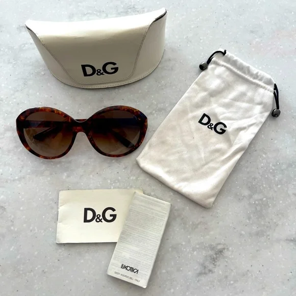 D&G Tortoiseshell Sunglasses Dolce Gabbana Sunglasses Frame Only D&G 8063 502/13 Tortoise  main image 3